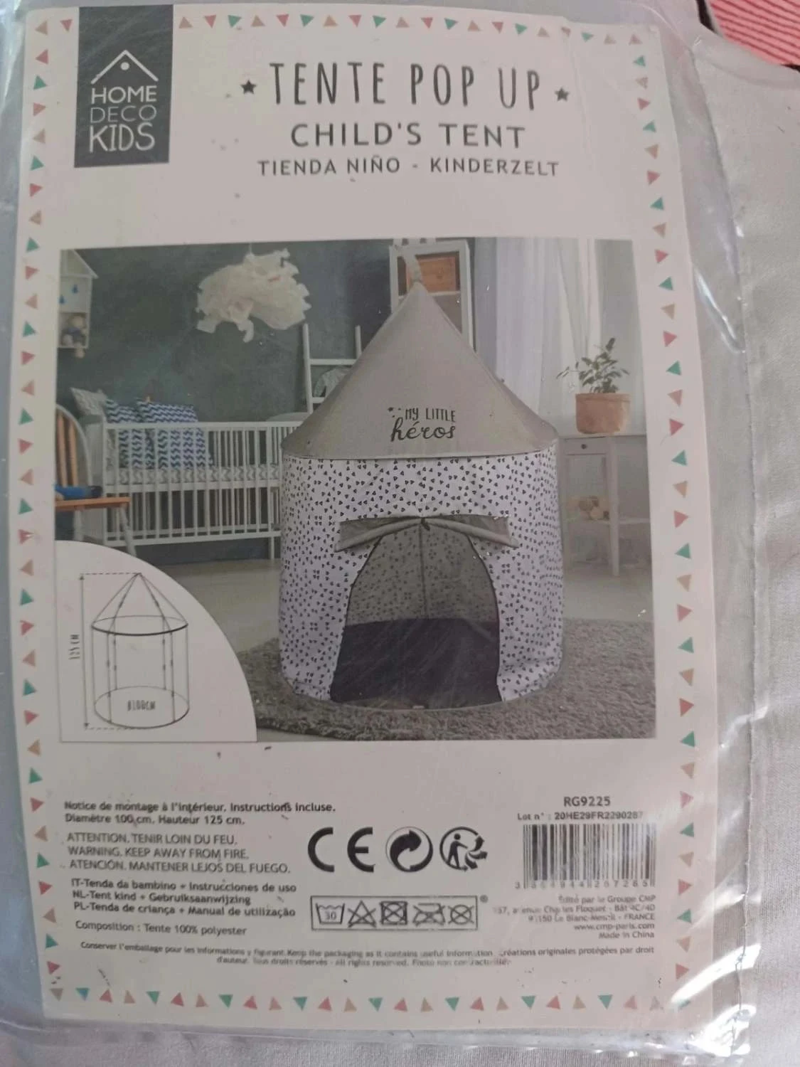 Pop-up tent en vloerkleed – photo 2